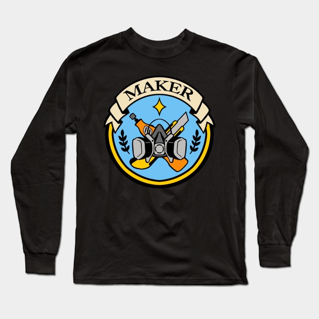 Maker Costumer Badge of Honor Long Sleeve T-Shirt by aimeekitty